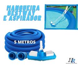 Kit Limpeza para Piscina Inflável Estruturada Mor Bestway - Mangueira + Aspirador