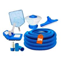 Kit limpeza para piscinas fibra alvenaria e vinil