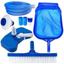 Kit limpeza para piscinas mangueira siliconada 7mt clorador Kit limpeza para piscinas mangueira siliconada 7mt clorador