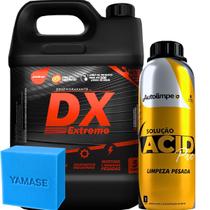 Kit Limpeza Pesada Autolimpe Desengraxante DX Extreme 5L Limpador Ácido Acid Pro 1L Kit Limpeza Pesada Autolimpe Desengraxante DX Extreme 5L Limpador Ácido Acid Pro 1L