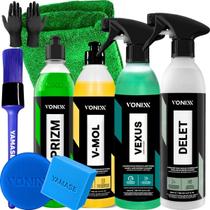 Kit Limpeza Pesada Limpa Rodas e Motores Vexus Pneus e Borrachas Delet Removedor de Marca da Agua Prizm Shampoo Lava Auto V Mol Vonixx Kit Limpeza Pesada Limpa Rodas e Motores Vexus Pneus e Borrachas Delet Removedor de Marca da Agua Prizm Shampoo Lava Auto V Mol Vonixx