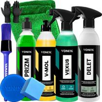 Kit Limpeza Pesada Limpa Rodas e Motores Vexus Pneus e Borrachas Delet Removedor de Marca da Agua Prizm Shampoo Lava Auto V Mol Vonixx Kit Limpeza Pesada Limpa Rodas e Motores Vexus Pneus e Borrachas Delet Removedor de Marca da Agua Prizm Shampoo Lava Auto V Mol Vonixx