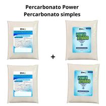 Kit Limpeza Pesada Percarbonato Simples 2kg Percarbonato Oxigênio Ativado 2kg