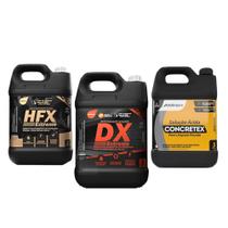 Kit Limpeza Pesada Profissional Autolimpe - Hfx + Dx + Concretex 5L