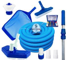 Kit Limpeza Piscina Aspirador Estojo Cabo 2m Mangueira