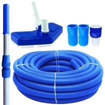 Kit Limpeza Piscina Com Aspirador + Mangueira 4M E Cabo 2M Kit Limpeza Piscina Com Aspirador + Mangueira 4M E Cabo 2M