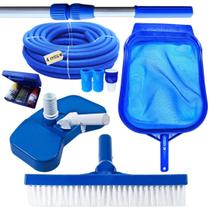 Kit Limpeza Piscinas Mangueira Ecológica 4Mt Cabo 2Mt Estojo Kit Limpeza Piscinas Mangueira Ecológica 4Mt Cabo 2Mt Estojo