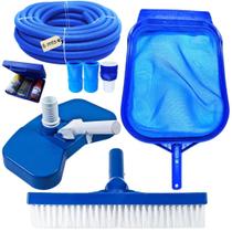 Kit Limpeza Piscinas Mangueira Ecológica 6Mt Estojo Teste Kit Limpeza Piscinas Mangueira Ecológica 6Mt Estojo Teste