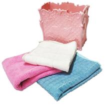 Kit Limpeza Porta Detergente E 3 Pano Microfibra Pia Cozinha