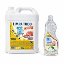 Kit Limpeza Profissional 01 Flotador 5L 01 Limpador Perfumado Chá Branco Cheiro de Hotel 5 Estrelas