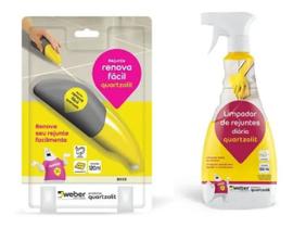 Kit Limpeza Revitalização Repintura De Rejuntes Profissional Quartzolit