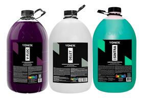 Kit Limpeza Shampoo Sintra Pro 5l + Delet 5l + V-floc Vonixx Kit Limpeza Shampoo Sintra Pro 5l + Delet 5l + V-floc Vonixx