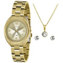 Kit Lince Feminino Dourado LRG4679L KZ80B2KX Semi-joia Kit Lince Feminino Dourado LRG4679L KZ80B2KX Semi-joia