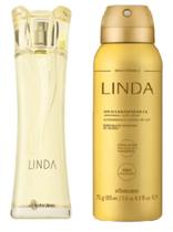 Kit :Linda Desodorante Colônia 100ml +Desodorante Antitranspirante Aerossol Linda 75g/125ml