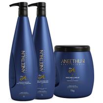 Kit Linha A Profissional Completo Aneethun 3 Produtos Litro
