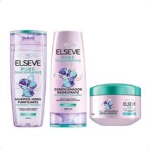 Kit Linha Elseve Pure Hialurônico Com Máscara De Tratamento