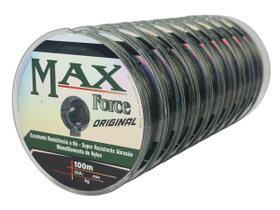 Kit Linha Monofilamento Maruri Max Force Original Verde 0,47mm 48lbs/22,2kg - (10 x 100 Metros) Kit Linha Monofilamento Maruri Max Force Original Verde 0,47mm 48lbs/22,2kg - (10 x 100 Metros)