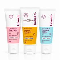Kit Linha Ozônio Kokeshi com 3 unidades Cremes Faciais Óleo de Girassol