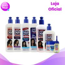 Kit Linha SOS Tradicional Natuhair Shampoo + Condicionador + Manutenção Intensiva + Óleo em creme + Creme para Pentear +