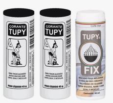 Kit Linha Tupy 2 Corante + 1 Fixador Tupy Fix para Tingir Roupa DIVERSAS CORES