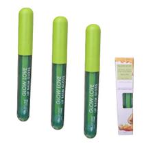 -Kit Lip Balm Glow Mel Abacate (3 Unidades) - Max Love