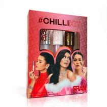 Kit Lip Chilli Fran - 3 Cores - Volume, Brilho, Hidratação - Mboom