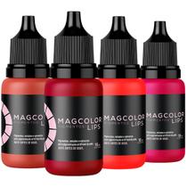 Kit Lips Mag Color Gold 5ml - 4 Pigmentos para Micro Labial Kit Lips Mag Color Gold 5ml - 4 Pigmentos para Micro Labial