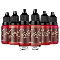 Kit Lips Mag Color Gold 5ml - 6 Pigmentos para Micro Labial
