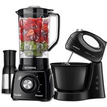Kit Liquidificador 550W Turbo Power L-99-FB + Batedeira 400W Prática B-44-B (220V)