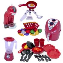 Kit Liquidificador Brinquedo Cafeteira Chef Mercado 33Pç - Altimar