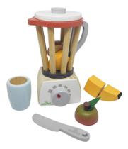 kit liquidificador Coleção Comidinha de Madeira Infantil
