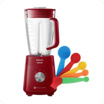 Kit Liquidificador Walita Jarra Plástica 3l Vermelho 220v RI2240 + Medidor de Colheres