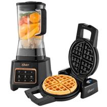 Kit Liquidificador Xtreme Mix E Máquina De Waffle Oster 220V