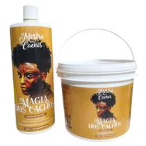 Kit , Líquido de Soltura 1000ml e Super Soltura 2000g, Tratamento para Cabelos Cacheados