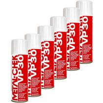 Kit Líquido Spray Penetrante Vísivel Vp 30 Metal Chek 6 Peças
