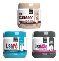 Kit Lisa Creme Hidratante Para Mão, Pé E Clareador - Biosoft Kit Lisa Creme Hidratante Para Mão, Pé E Clareador - Biosoft