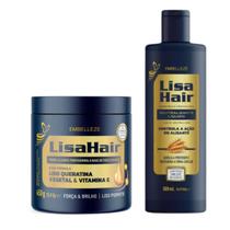 Kit Lisahair Creme Alisante 550g + Neutraliz Líquido 500ml