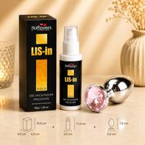 Kit Lisin Gold Gel Dessensibilizante Anal e plug Metal P Kit Lisin Gold Gel Dessensibilizante Anal e plug Metal P