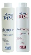 Kit Liso Chapado 1l Progressiva Organica Mirai Liso Total
