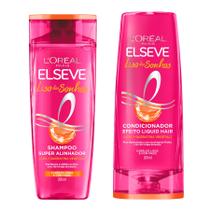Kit Liso dos Sonhos Elseve com 1 Shampoo 200ml Efeito Botox + 1 Condicionador 200ml - L'Oreal Paris
