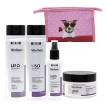 Kit Liso Extremo Shampoo Condicionador Mascara Vita Derm Kit Liso Extremo Shampoo Condicionador Mascara Vita Derm