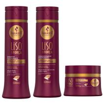 Kit Liso Força Haskell Shampoo e Condic 300ml + Máscara 250g