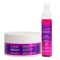 Kit Liso Mágico 1 Máscara 240g 1 Fluido 60ml Lowell Kit Liso Mágico 1 Máscara 240g 1 Fluido 60ml Lowell