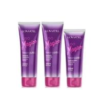 Kit Liso Magico 2 Shampoos + 1 Condicionador Lowell Kit Liso Magico 2 Shampoos + 1 Condicionador Lowell