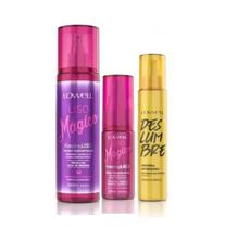 Kit Liso Mágico Fluído 200ml + Óleo 30ml + Proteína Deslumbre 100ml Lowell