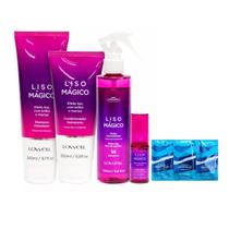 Kit Liso Mágico sh + cond + fluido + oléo Lowell Kit Liso Mágico sh + cond + fluido + oléo Lowell