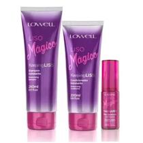 Kit Liso Mágico Shampoo Hidratante 240 ml + Condicionador Hidratante 200 ml + Óleo Disciplinante 30 ml Lowell Kit Liso Mágico Shampoo Hidratante 240 ml + Condicionador Hidratante 200 ml + Óleo Disciplinante 30 ml Lowell
