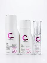 Kit Liso Nobre Shampoo Condicionador Serum Amavia Cabelo