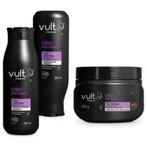 Kit Liso Profundo Shampoo + Condicionador + Máscara - Vult