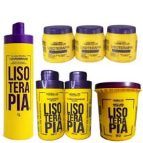 Kit Lisoterapia 7 Produtos Shampoo Cond Masc Oleo Cronograma Kit Lisoterapia 7 Produtos Shampoo Cond Masc Oleo Cronograma